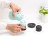 302626 Brabantia Refillable Soap Dispensing Washing Up Scrubbing Dish Brush, One Size, Dark Gray