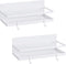 Thipoten Magnetic Spice Rack, Strong Shelf with 2 Removable Hooks, Space Saver for Small Kitchen, White