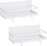 Thipoten Magnetic Spice Rack, Strong Shelf with 2 Removable Hooks, Space Saver for Small Kitchen, White