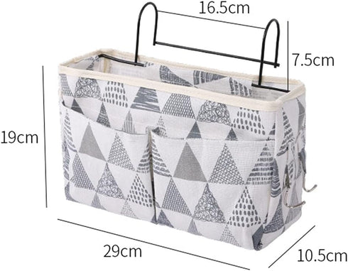 Home Multifunctional Bedside Hanging Bag College Dormitory Bedside Cloth Hanging Basket Bed Clutter Sorting Storage Bag