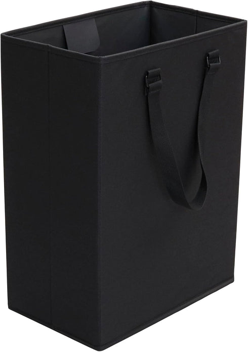 Household Essentials 600D The Recycler Bag, Compact Recycling Center, Polyester with Durable Chipboard Sides, Black