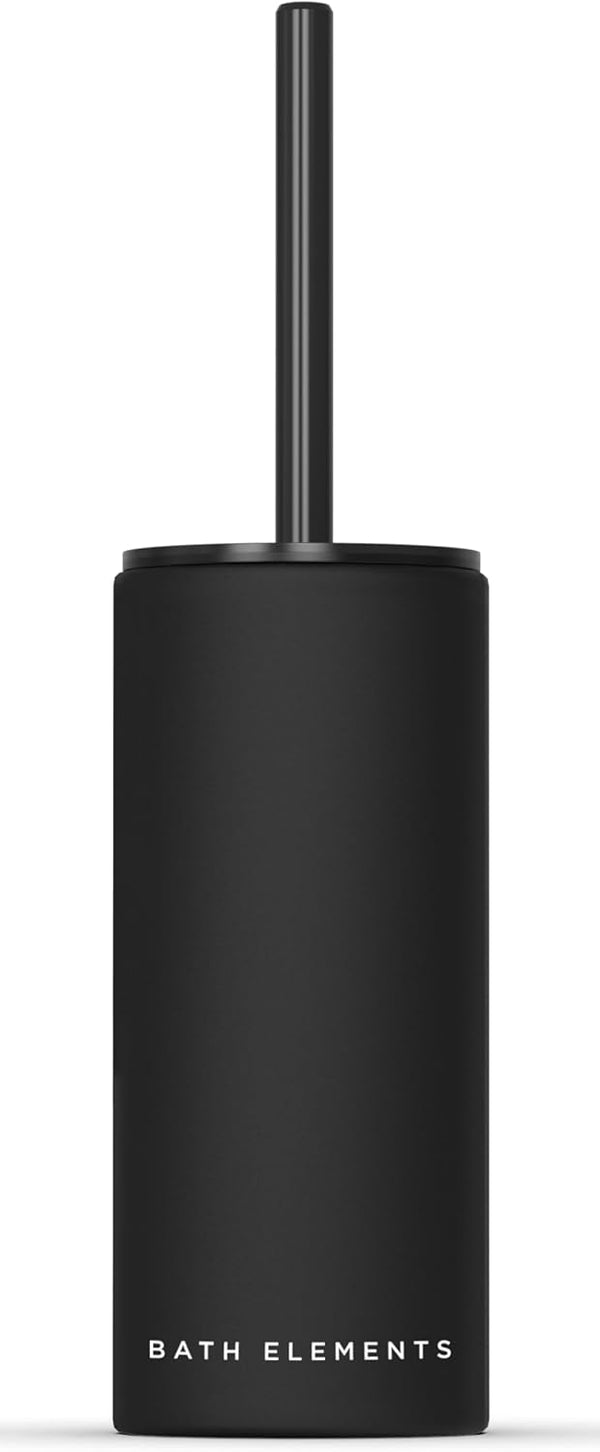 Bath Elements Toilet Bowl Brush Set for Bathroom with Holder | Modern Chic Designs