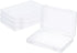 PATIKIL Clear Storage Box with Hinged Lid, 4 Pack of 9x6x1.2 inch Plastic Stackable Organizer Containers for Beads,