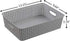 4-Pack Plastic Office Storage Baskets, A4 Basket Trays in Grey for Organizing Supplies