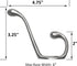 ANGSTROM 5-Pack Double Coat and Hat Hook, Wall Mounted with Screws (Brushed Nickel)