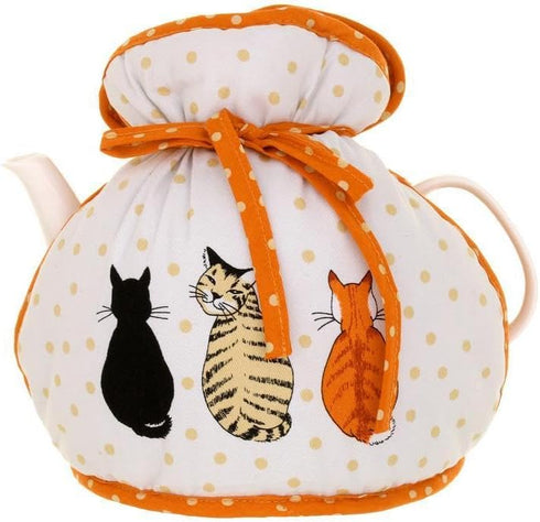 Ulster Weavers Tea Cosy Muff - 100% Cotton, Vibrant Kitchen Accessory, Machine Washable, Orange