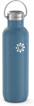 LIfeFactory Stainless Steel Vacuum-Insulated Sport Bottle - 24 Ounce, Dark Denim