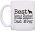 ThisWear Dog Lover Mug - Best German Shepherd Dad Ever, White Coffee Mug