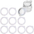 Silicone Replacement Gasket - Airtight Rubber Seals for Mason Jar Lids, Leak-Proof Canning Seals, 10pcs White