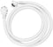 Washing Machine Water Inlet Hose, Double Buckle Fixation G3/4 Thread Soft PVC Hoses with Metal Connector (2m)