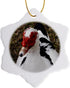 3dRose Muscovy Duck Snowflake Ornament, 3"