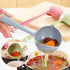 2 In 1 Kitchen Ladle Soup Pan Spoon with Filter Strainer, Blue