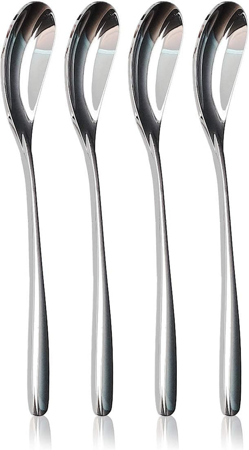 Set of 4 Egg Spoons for Soft Boiled Eggs, 18/10 Stainless Steel, 5.5 Inches