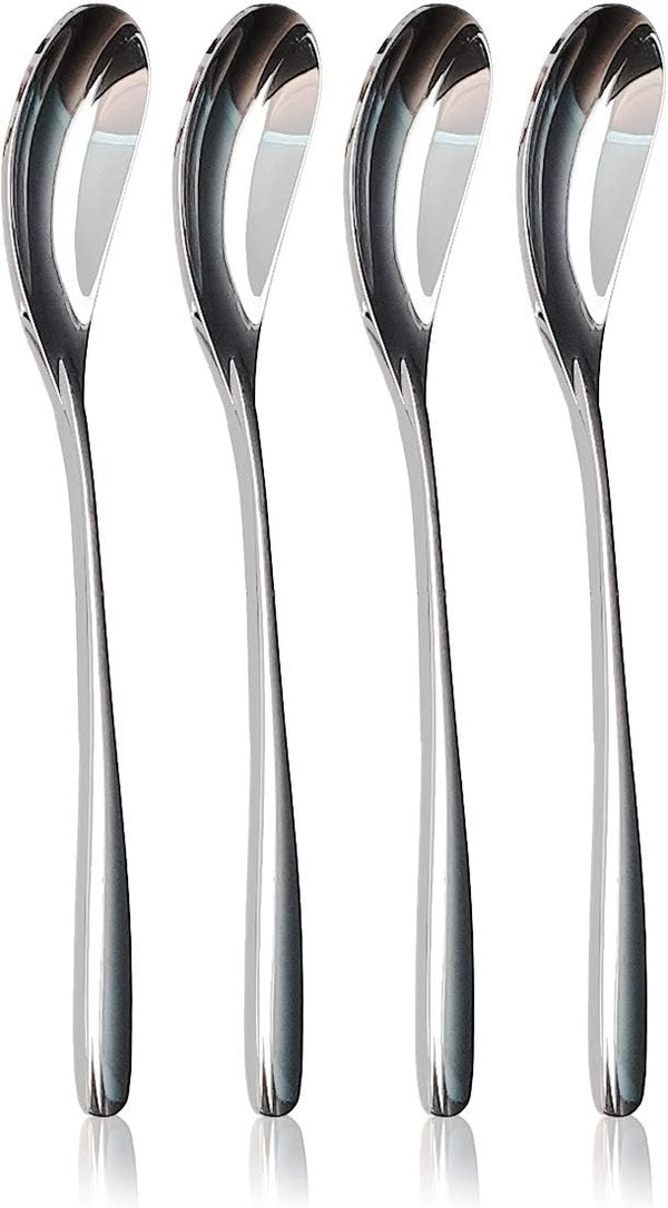 Set of 4 Egg Spoons for Soft Boiled Eggs, 18/10 Stainless Steel, 5.5 Inches