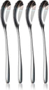 Set of 4 Egg Spoons for Soft Boiled Eggs, 18/10 Stainless Steel, 5.5 Inches