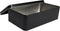 Black Metal Tin Box Lids - Large Containers for Keeping Car Keys, Cookies, Pencil Case, 8.2 x 4.7 x 2.4 inch