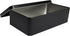 Black Metal Tin Box Lids - Large Containers for Keeping Car Keys, Cookies, Pencil Case, 8.2 x 4.7 x 2.4 inch