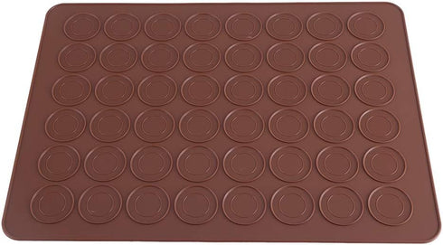 Silicone Baking Mat - Macaron Silicone Baking Mats, 48 Cavities for Cookies and Decorating Tools