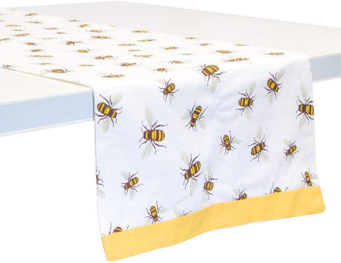 Cotton Table Runner 13 x 72-Inches Save the Bees