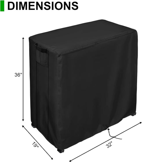 32"x19"x36", Potting Bench Cover, Waterproof Cover for Mederla Outdoor Storage Cabinet Protective Cover for Garden
