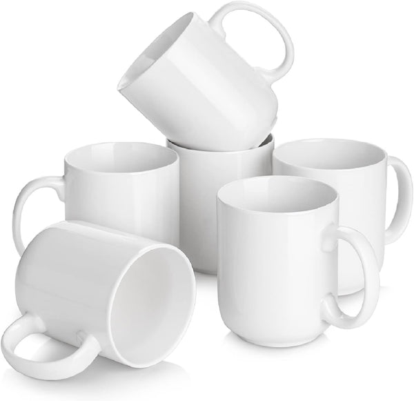 DOWAN 20 oz Large Coffee Mugs with Handle, Ceramic Cup Set of