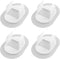 4PCS Self-adhesive No-drill Washing Machine Drain Hose Holder, Flexible Laundry Sink Drain Hose Clip