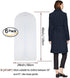 Garment Bag Clear 24'' x 48'' Long Suit Dust Cover for Dance Dress Clothes, Pack of 6