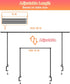 32-80 Inch Length Over the Table Rod Stand with Clamps, Adjustable Metal Balloon Flower Decorating Arch for Wedding