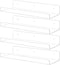 TONICE 4 Pack Acrylic Shelves for Wall 15in Floating Shelf Wall Mounted