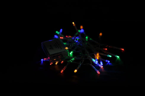 Karlling Battery Operated Christmas Lights, 13 ft, Short Clear Wire String LED Twinkle Fairy Light