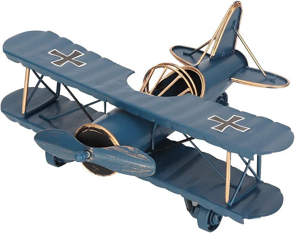 Tyenaza Vintage Airplane Decor, Metal Iron Aircraft Biplane Model Retro Hanging Plane