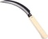 Zenport K202 Harvest Sickle/Berry Knife, Notched Handle, 6.5-Inch Curved Serrated Blade, Wood