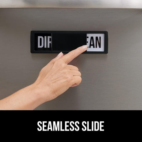 Gorilla Grip Clean and Dirty Dishwasher Magnet Sign, Heavy Duty Non-scratch Kitchen Accessories (Black)