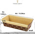 Pastry Chef's Boutique Disposable Rectangular Paper Loaf Pan Molds, 25pcs, 6''x2.5''x2''