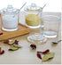 123Arts Glass Sugar Bowl Spice Jar with Lid and Stainless Steel Spoon