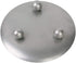 Scwhousi Silver Iron Plate Candle Holder Set, Decorative Iron Pillar Candle Holders for Wax Candles