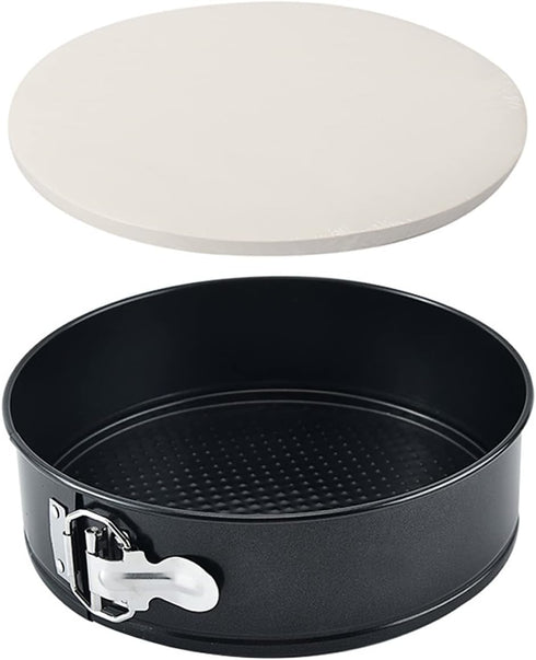 Tellshun 9 Inch Springform Pan, Round Leakproof Nonstick Baking Mold for Cake, Cheesecakes, Pizza, Quiches (1, 9 Inch)