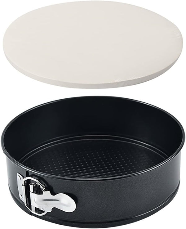 Tellshun 9 Inch Springform Pan, Round Leakproof Nonstick Baking Mold for Cake, Cheesecakes, Pizza, Quiches (1, 9 Inch)