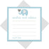 Blue Elephant Advice Cards - 25 Pack, Fun Baby Shower Game & Unique Guest Book Alternative
