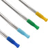 Long Stainless Steel Ice Tea Spoons, Bar Spoons with Straw for Mixing, Stirring, and Drinking
