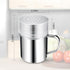 Stainless Steel Dredge Shaker Spice Shakers with Handle Powdered Sugar Shaker Pepper Shakers 6 Oz Metal Salt Shaker with Holes and Lid Fine Powder Shakers for Cinnamon Cocoa Flour Baking Seasoning by yuntop