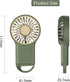 Personal Mini Handheld Fan, USB Rechargeable Portable Hand Fan, 3 Speeds Adjustable, 2 in 1 Desk Fan for Women Girls