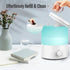 Megawise Cool Mist Humidifier with 2L Capacity, Top Refill Design, High Mist Output, 7 Color Night Light