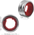 Stainless Steel Wine Bottle Collars, Durable Drip Rings, Simple Wine Drop Stopper with Felt (Red Waved)