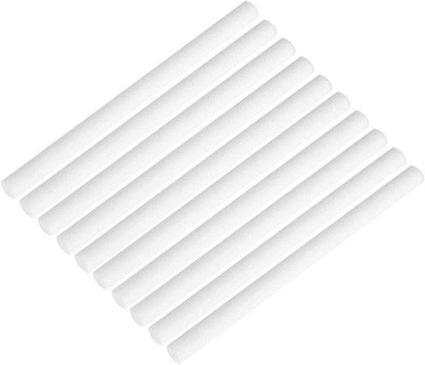 Filter Cotton Sticks - 10 Pack Refill Replacement Wicks for Mini USB Humidifier & Diffusers (8 x 123mm)