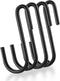 Gutapo 24 Pack Black S Shaped Hooks, Small Hanging Hangers for Bathroom Bedroom Office Kitchen Garden