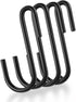 Gutapo 24 Pack Black S Shaped Hooks, Small Hanging Hangers for Bathroom Bedroom Office Kitchen Garden