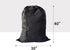 Extra Large Laundry Bag 3 Pack - Black Travel Laundry Bags with Drawstring Closure, 30"x40"