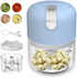 Electric Stainless Steel Garlic Chopper with 3 Blades for Food Processing Meat and Vegetables