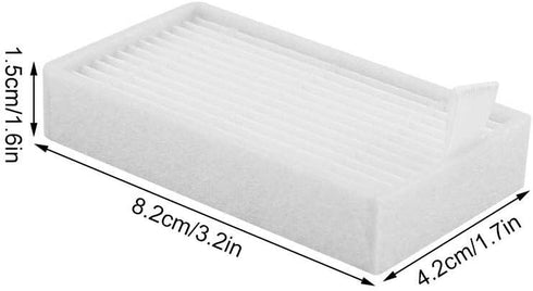 Yosooo Vacuum Cleaner Filter, Robot Replacement Parts for ILIFE v1, v5, v5s, v3, 10 Pcs
